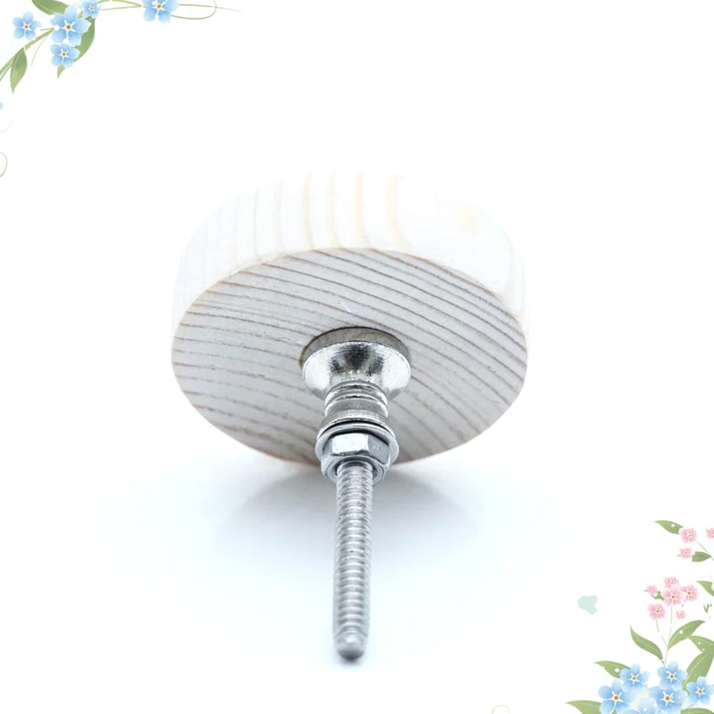 Handmade Pine Wood Cinderella Sitting Knob for Kids Furniture